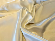 Load image into Gallery viewer, Eggshell 100% Silk Charmeuse.   1/4 Metre Price