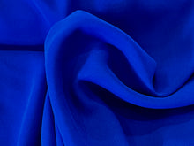 Load image into Gallery viewer, Royal Blue 100% Silk Georgette.   1/4 Metre Price
