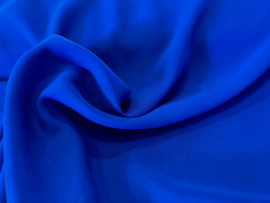 Royal Blue 100% Silk Georgette.   1/4 Metre Price