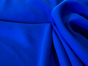 Royal Blue 100% Silk Georgette.   1/4 Metre Price
