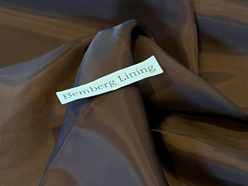 Chocolate Brown 100% Bemberg Lining  -      1/4 Meter Price