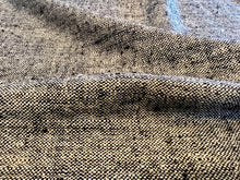 Load image into Gallery viewer, Khaki &amp; Black 100% Silk Tussah Suiting. 1/4 Meter Price