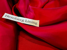 Load image into Gallery viewer, Cherry Red 100% Bemberg Lining.   1/4 Metre Price
