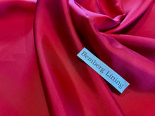 Load image into Gallery viewer, Crimson Red Bemberg Lining 1/4 Metre Price