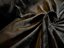 Load image into Gallery viewer, Black Stretch Corduroy 65% Cotton 30% Poly 5% Elastane 2 Way Stretch       1/4 Metre Price