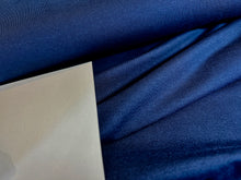 Load image into Gallery viewer, Navy Blue knit 2 way stretch. 95% Cotton 5% Elastane      1/4 Metre Price