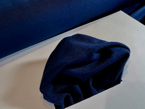 Navy Blue knit 2 way stretch. 95% Cotton 5% Elastane      1/4 Metre Price