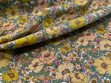 Load image into Gallery viewer, Yellow &amp; Green Meadow Song Liberty of London 100% Cotton Tana Lawn.    1/4 Meter Price