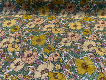 Load image into Gallery viewer, Yellow &amp; Green Meadow Song Liberty of London 100% Cotton Tana Lawn.    1/4 Meter Price