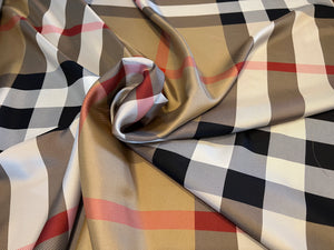 1/4 Cotton Gingham in Brown