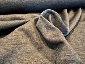 Designer Anthracite 90% Wool 10% Cashmere Knit.   1/4 Metre Price