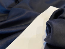 Load image into Gallery viewer, Navy Blue Designer 70% Wool 30% Cashmere.   1/4 Metre Price