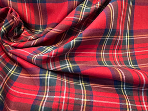 Royal Stewart Viyella 80% Cotton 20% Wool.   1/4 Metre Price