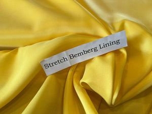 Limoncello Stretch Bemberg Lining     1/4 Meter Price