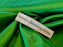 Load image into Gallery viewer, Lime Green Stretch Bemberg Lining     1/4 Meter Price