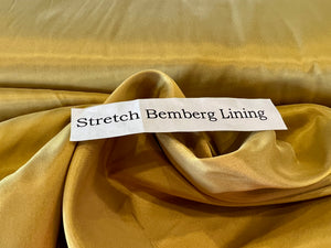 Golden Nugget Stretch Bemberg Lining     1/4 Meter Price