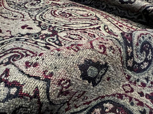 Load image into Gallery viewer, Burgundy &amp; Gold Large Paisley Home Dec.   1/4 Metre Price