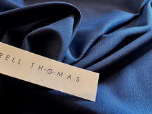 Load image into Gallery viewer, Marine Blue 100% Wool Gabardine Suiting.   1/4 Metre Price