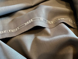 Dolphin Grey 100% Wool Gabardine Suiting.   1/4 Metre Price
