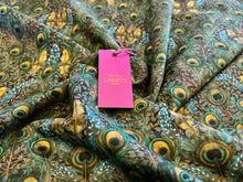 Load image into Gallery viewer, Peacock Manor Green Liberty of London 100% Cotton Tana Lawn   1/4 Metre Price