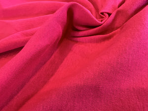 Hot Pink Organic 100% Cotton Knit      1/4 Metre Price