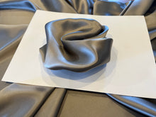 Load image into Gallery viewer, Silver Grey 100% Silk Charmeuse.  1/4 Metre Price