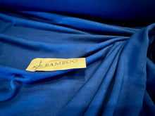 Load image into Gallery viewer, Deep Royal Blue 95% Bamboo 5% Spandex Knit. 1/4 Metre Price