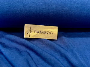 Deep Royal Blue 95% Bamboo 5% Spandex Knit. 1/4 Metre Price