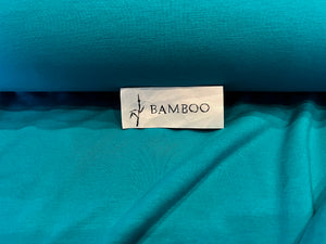 Peacock 95% Bamboo 5% Spandex Knit. 1/4 Metre Price