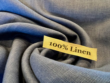 Load image into Gallery viewer, Chalk Blue 100% Linen.  1/4 Metre Price