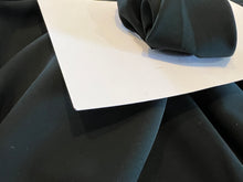 Load image into Gallery viewer, Midnight Green Heavy 4 Ply 100% Silk Crepe.      1/4 Meter Price