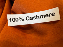 Load image into Gallery viewer, Exclusive Designer Orange 100% Cashmere.   1/4 Metre Price