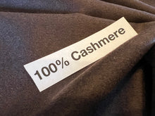Load image into Gallery viewer, Designer Chocolate Brown 100% Cashmere.   1/4 Metre Price