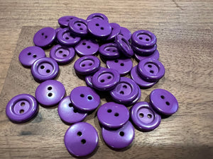 Two Hole Satin Finish 1/2” Buttons.   Price per Button