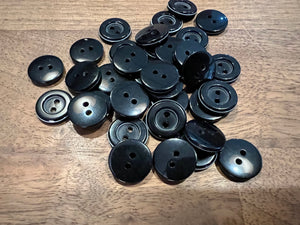 Two Hole Satin Finish 1/2” Buttons.   Price per Button