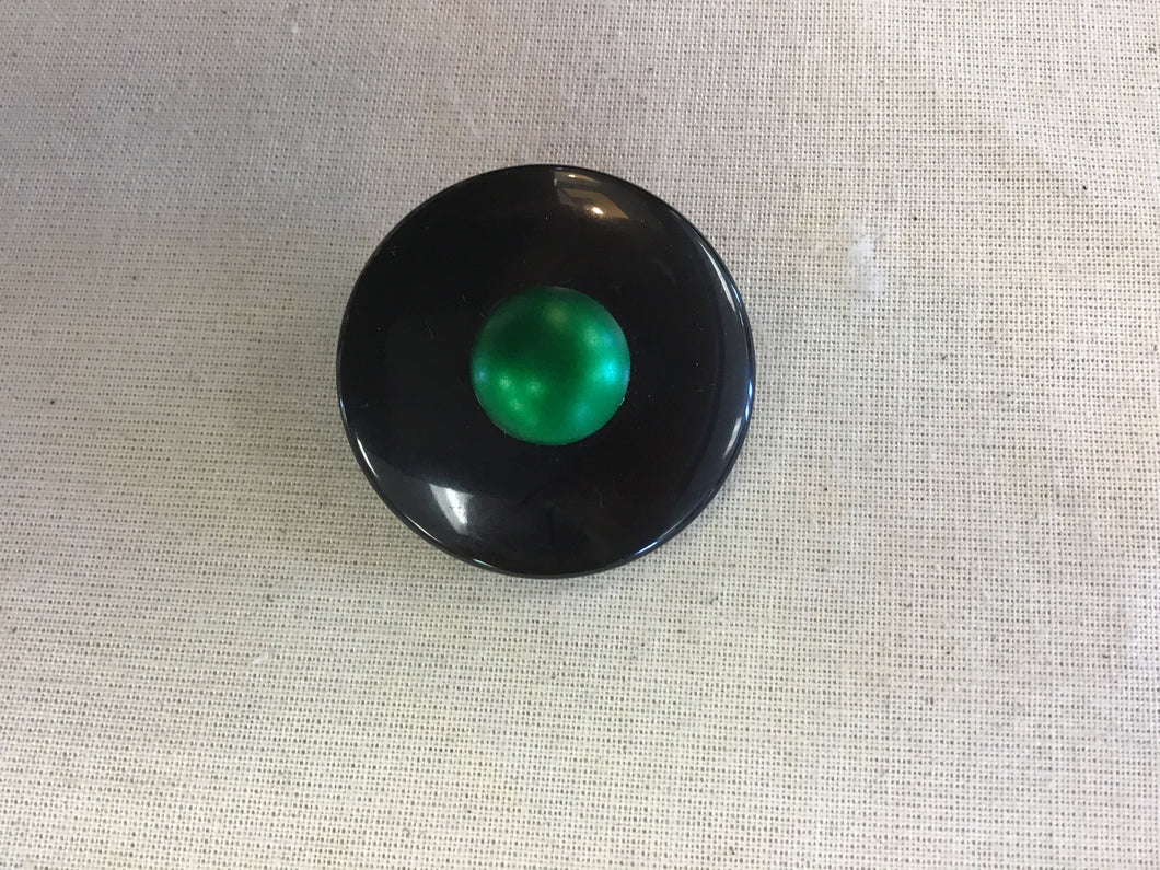 Black Green Button 1 1/2”071B