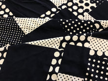 Load image into Gallery viewer, Black Cream Dot Print Rayon
