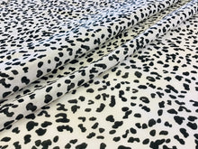Load image into Gallery viewer, 70% Cotton 30% Silk Black dot on White Voile