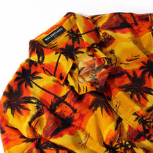 Load image into Gallery viewer, Designer Yellow &amp; Orange Hawaiian Print 80% Silk 20% Cotton