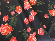 Load image into Gallery viewer, 100% Pink Floral Printed Wool