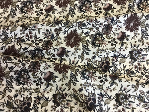 Christelle Liberty 100% Cotton Tan Lawn   Price Per 1/4 Metre