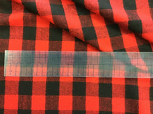 Load image into Gallery viewer, Black and Red Large Canadiana Check 100% Wool