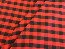 Load image into Gallery viewer, Black and Red Large Canadiana Check 100% Wool
