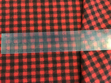Load image into Gallery viewer, Black &amp; Red Canadiana Check 100% Wool