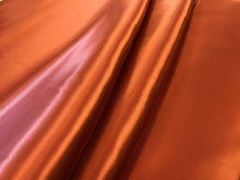Load image into Gallery viewer, #1562 Rust Orange 100% Viscose Satin Lining Remnant