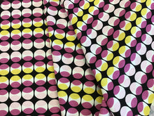 Load image into Gallery viewer, Pink and Yellow Dots 97% Cotton 3% Spandex
