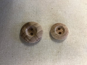 2 Hole Wood Button 313d-e
