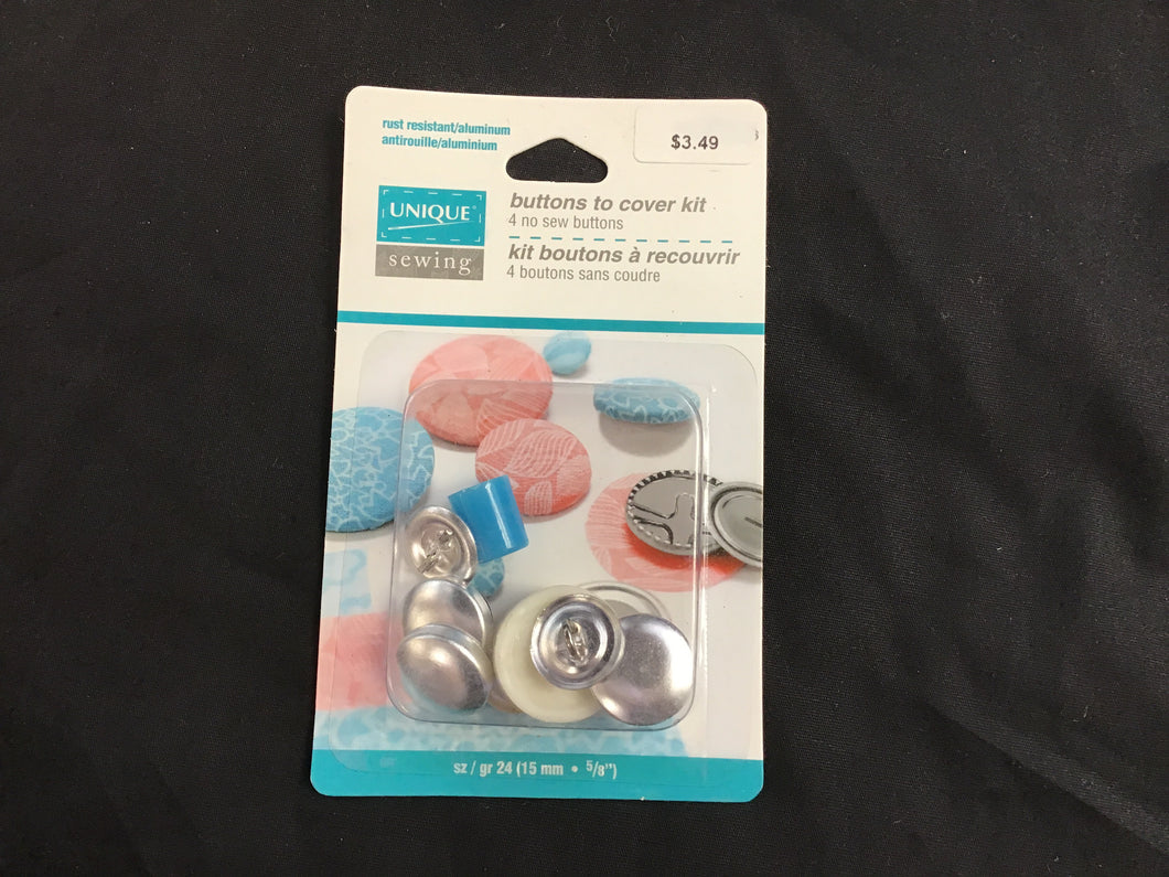 5/8” self cover button kit *disc*