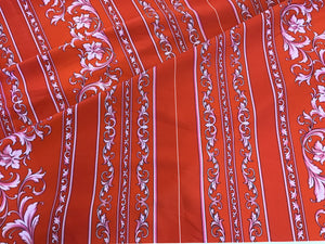Designer Scroll Stripes Panel 100% Cotton