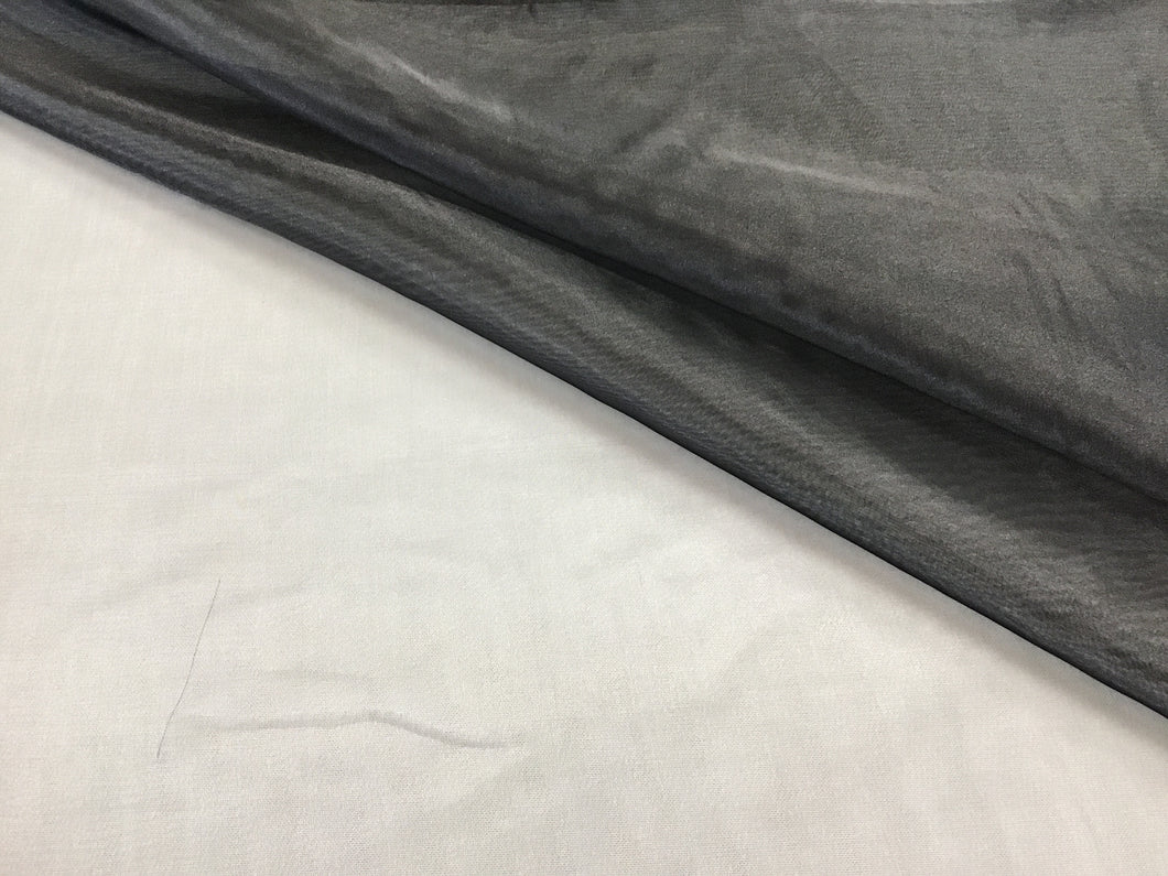 Black Matte Organza 100% Polyester.  1/4 Metre Price